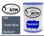 Preview: MG, Chalk Blue, BLBU41: 500ml Lackdose, von ATW Autoteile West.